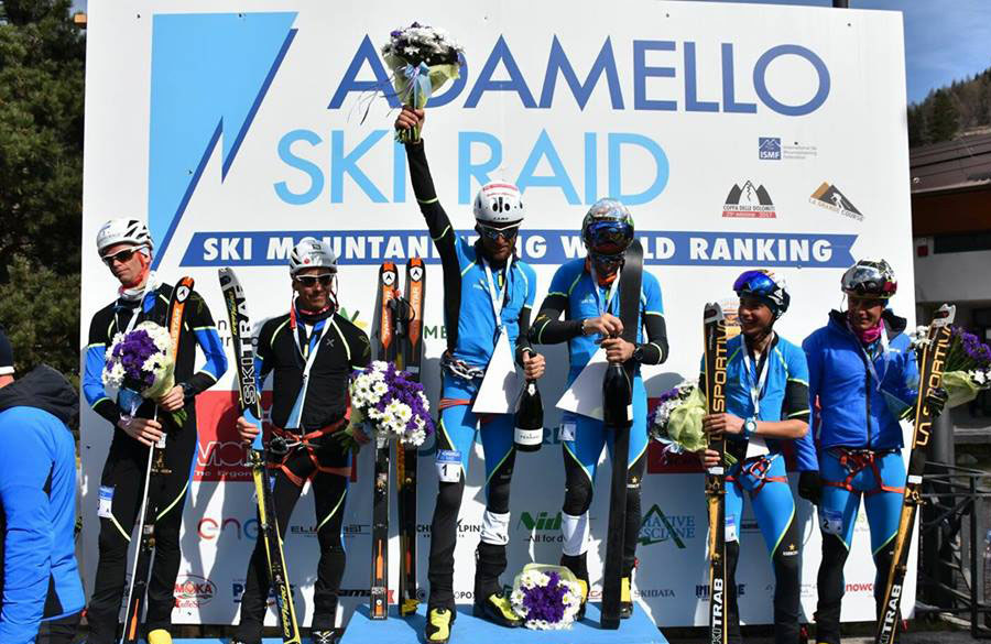Adamello Ski Raid, podium for Anthamatten and Boscacci